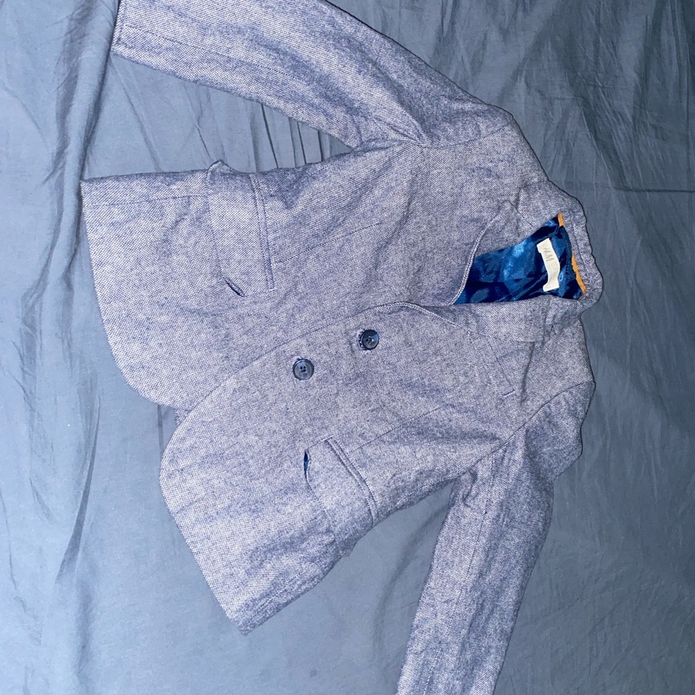 H&M Blue Textured Jacket